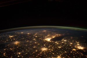 View of Indianapolis from International Space Station.